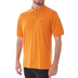 Orange Lacoste Short Sleeve Polo